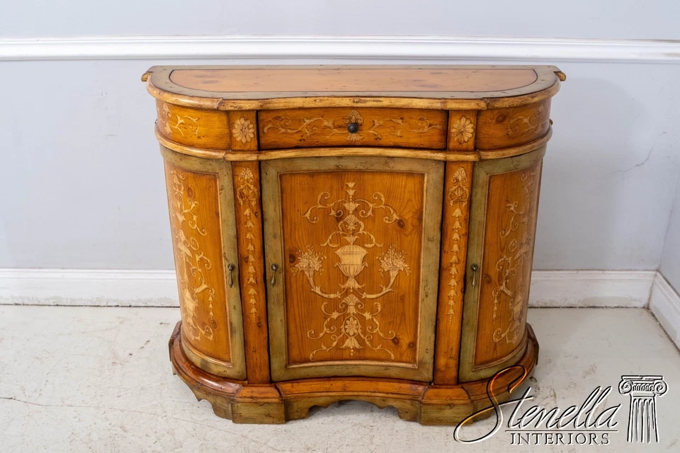 L70631: Gabinete de pasillo de pino decorado con pintura veneciana CHELSEA HOUSE Foto 2 de 4