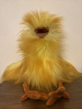 Folkmanis Funny Bird Hand Puppet Full Body 20in Crazy Yellow Bird Sensory Play