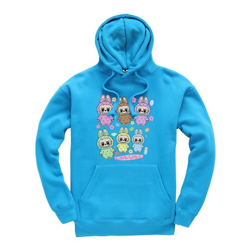 6 Fotos Labubu Niños Sudadera con Capucha Linda Niños Tendencia Viral Sudadera con Capucha - Imagen 10 de 14