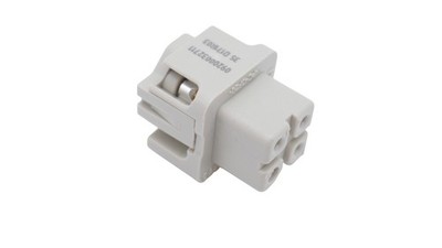 4 Stück Harting Han 3A-BU-S Buchseneinsatz mit Schraubanschluss 600V 3A