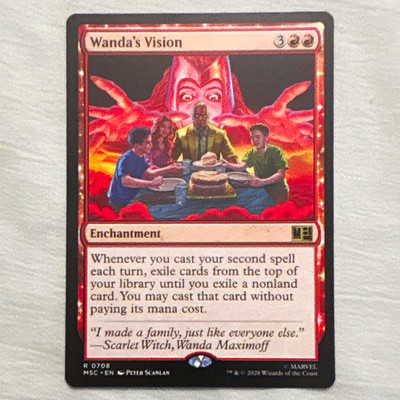 Magic: The Gathering - Wanda's Vision 0708 Rare - Marvel Super Heroes - Unplayed