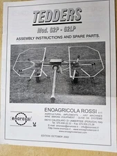 Enoagricola Rossi - Tedders Models G2P & G2PL, Assembly / Parts Lists ,  10/2003