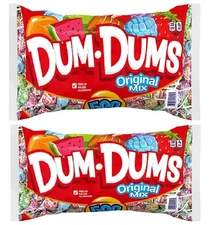 Dum Dum Original Pops (500 ct. x 2 Packs) 1000 TOTAL LOLLIPOPS !!!