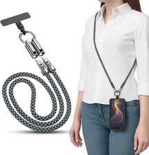 4ft USB-C Charging Crossbody Lanyard for iPhone 17/16/15 Smartphones Travel