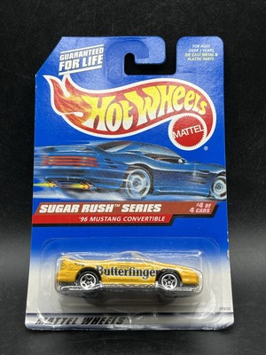 Hot Wheels 1998 Sugar Rush Series Collector No. 744 1996 Mustang Convertible