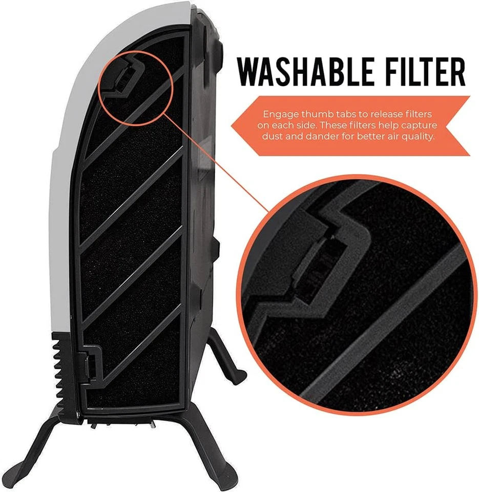 Phoenix Calentador de Espacio Infrarrojo con Control Remoto, 750-1500W Foto 3 de 4