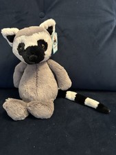 Jellycat Medium Bashful Lemur Soft Toy Plush Brand New with Tags Retired
