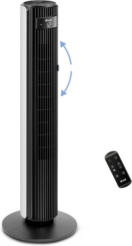 Levoit 25dB Silent Tower Fan for Large Bedroom 42 Inch, 7.9m/s Powerful Velocity