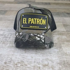 John Hatter & Co El Patron Camo Adjustable Snapback Trucker Hat Cap NEW OSFM