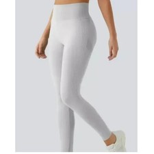 Halara Seamless Flow Grey High Waisted Butt Lifting Yoga Leggings Size M