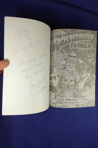 Signed Book THE HOSPITALITY JUNGLE Max Hitchins THE HOSPITALITY DOCTOR Business - Picture 3 of 12