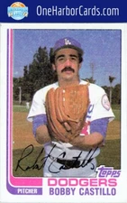 1982 Topps Los Angeles Dodgers Baseball Card #48 Bobby Castillo