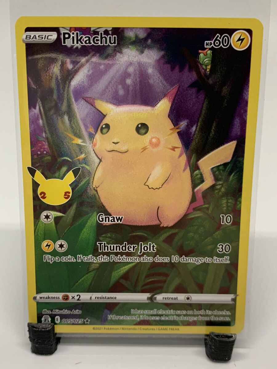 Pikachu 005/025 25th Anniversary Celebrations Holo Rare Pikachu 005/025 25th Anniversary Celebrations Holo Rare