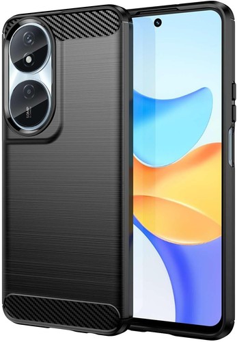 Coque De Protection En Fibre De Carbone Et Silicone Pour Honor Magic7 Pro/Lite - Antichoc, Anti-Dérapant, Élégante