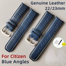 For Citizen Blue Angels Watch Band AT8020-03L AT9031-52L Leather Strap 22mm 23mm