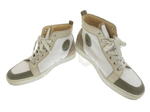 louboutin beige sneakers