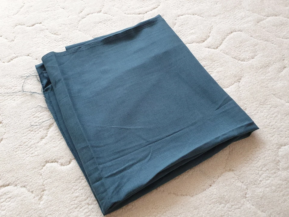 Nähen - Stoff - 1.20 m x 75 cm + 60 x 50 cm - Bluse Rock Futter Stoff -  Petrol