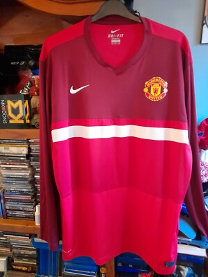 MANCHESTER UNITED WARM-UP TRACK TOP NIKE TRIKOT GRÖSSE 2XL EINMAL GETRAGEN 