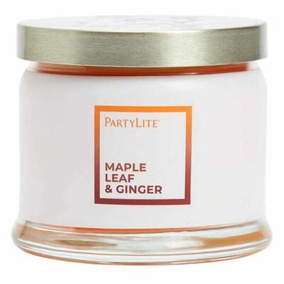 PartyLite 3-Docht-Duftwachsglas Maple Leaf & Ginger