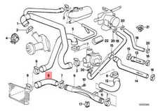 Genuine BMW Z1 Roadster Cooling System Water Hose OEM 11532296025