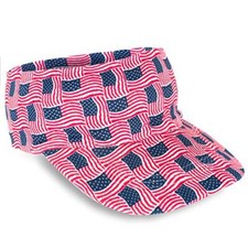 Runners Lightweight Comfort Performance Visor  Multiple One Size Patriotic
