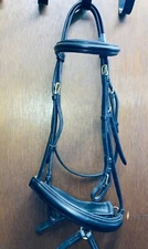 New Bobby's English Tack Warmblood size Black Dressage Bridle