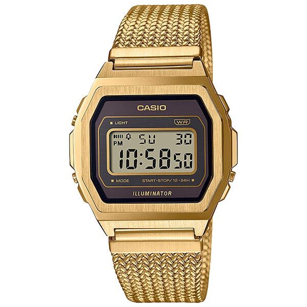 CASIO “STANDARD　PREMIUM” A1000M-1BJF CASIO A1000MGA-5 standard PREMIUM series unisex Gold Full