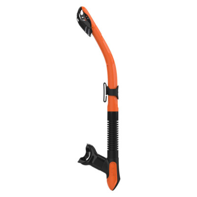Mares Ergo Dry Snorkel Dive Scuba Free Diving Black/ Orange