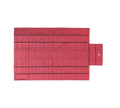 16' x 27'  Flatbed Tarps Heavy Duty 18oz Steel Tarp with Flap - Red