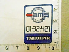 AMS Accredited Official TIMEKEEPER Patch         free shipping