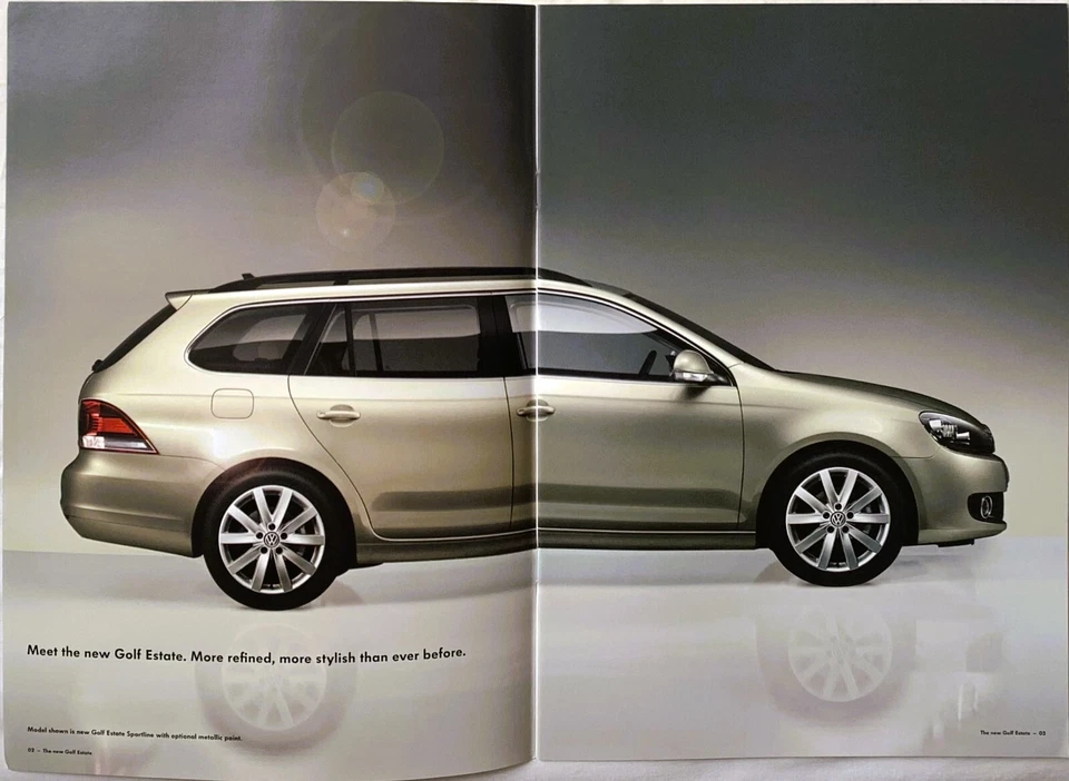 VW Golf Estate brochure 2009 - S, SE, Sportline, TSi, TDi - Image 2 of 4