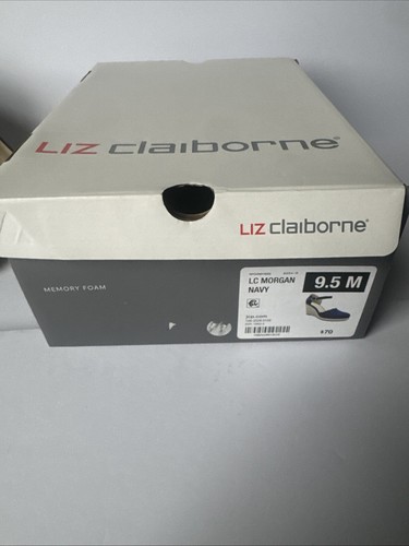 Liz Claiborne Morgan Navy Memory Foam Womens Shoes Size 9.5 - Picture 10 of 11