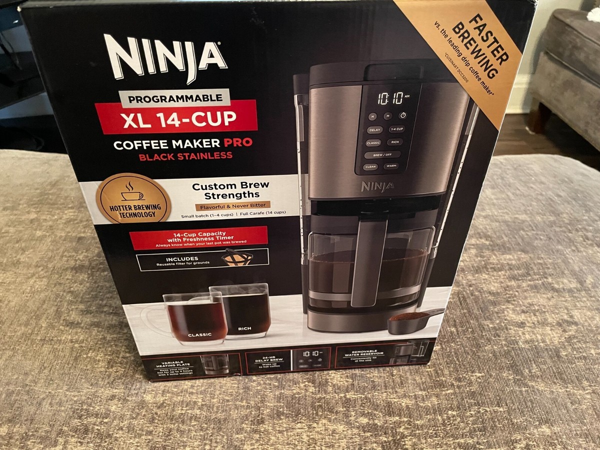 Ninja Programmable XL 14-Cup Coffee Maker PRO Black DCM201BK | eBay