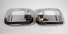 Pair Chrome Door Handle Bezels for Peterbilt Kenworth Exterior Insert Covers