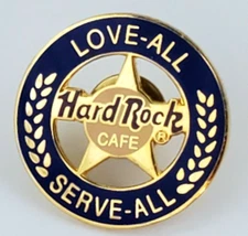Hard Rock Cafe STAFF CEO pin LOVE ALL SERVE ALL Star