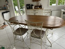 Table En Chêne + 4 Chaises