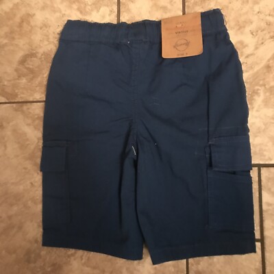 NWT Boys Size Weatherproof Vintage 1948 Blue Cargo Shorts