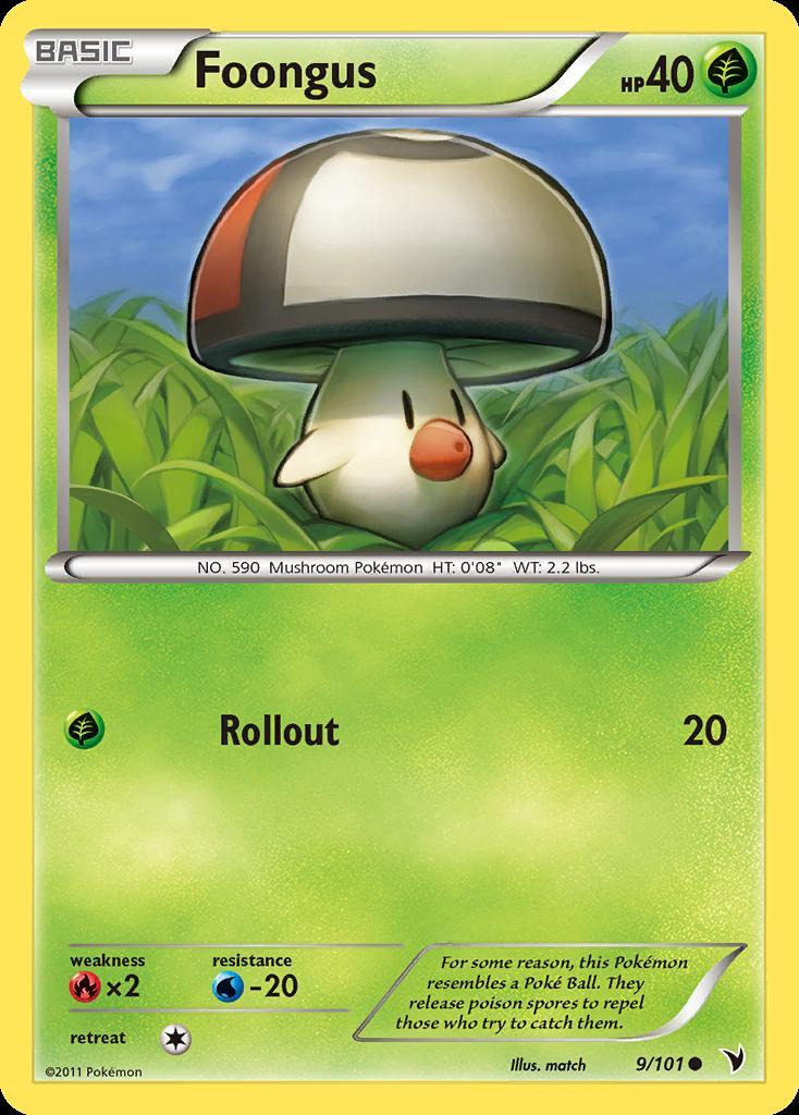 Pokemon Foongus (9/109) Noble Victories LP