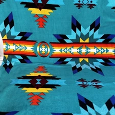 Blanket, Southwest, Super Soft Vibrant Colors 60" x 80 " Double Sided Print