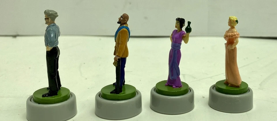 Clue FX Electronic Talking Game Replacement Parts Character Pawns Set Of 4 Pcs - Image 3 of 4