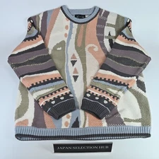 Splatoon Zozotown collaboration 3D Knit Shark Whale Sweater Beige Unisex L RARE