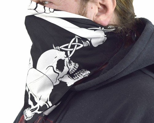 Behelfsgesichtsmaske Nasen Mundbedeckung Tuch Schlauchschal Community Alltags - Bild 4 von 17
