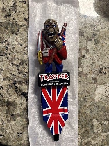 Used Robinson Brewery Brewing Iron Maiden Trooper Draft Tap Handle 11.75"