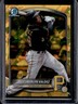 2025 Bowman Draft Sapphire Esmerlyn Valdez Chrome Gold Refractor #/50 Pirates
