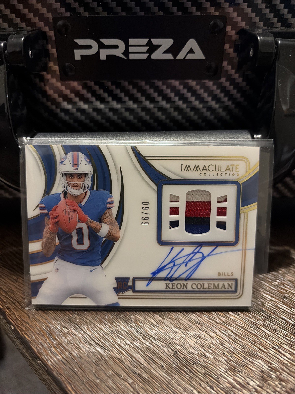 2024 Panini Immaculate Keon Coleman Numbers Rookie Patch Auto #/99 Bills