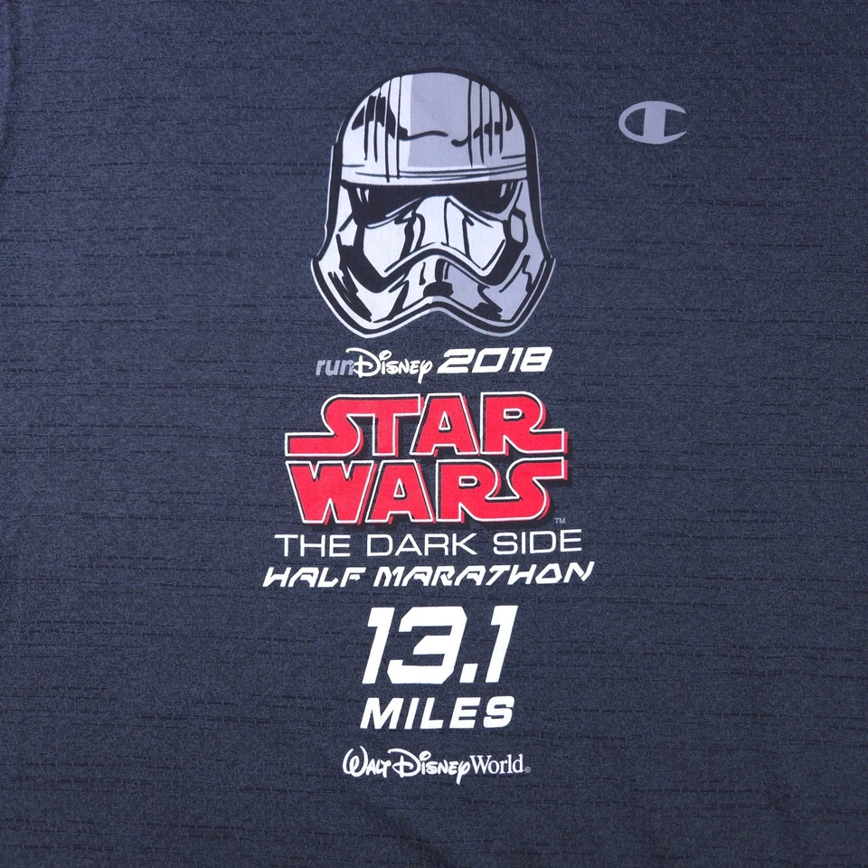 Camisa Run Disney Talla Grande Tanque Star Wars Lado Oscuro Media Maratón Sin Mangas Foto 3 de 4