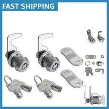 Durable 2-Pack Zinc Alloy 5/8" Cam Locks - Perfect for Toolboxes  Cabinets