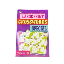 Large Print Crosswords Special – Relaxing Puzzles Made Easy to Read