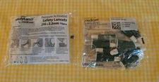 2 Pkgs ReadyLance Medicore Pressure Activated Safety Lancets 21G exp 2029 & 2030