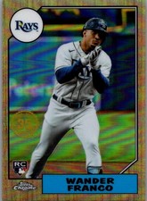 2022 Topps Chrome Ben Baller Edition #87BC-13 Wander Franco 1987 Topps Baseball